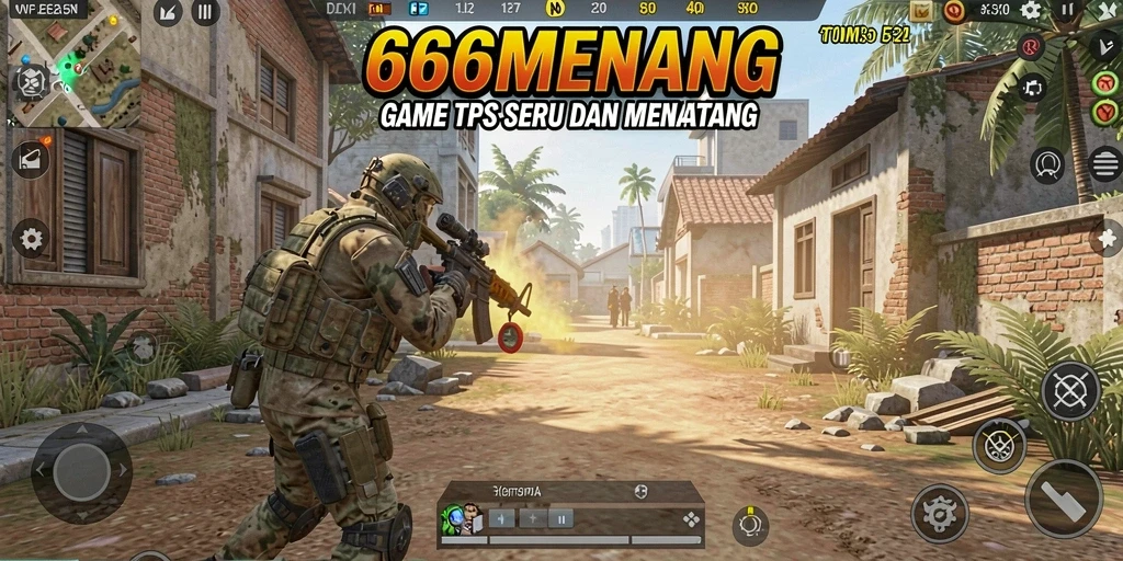 Gameplay action-packed dalam TPS 666MENANG yang menarik.