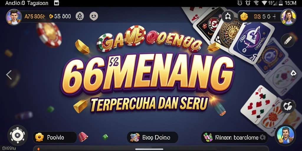 Tampilan seru gameplay Domino di 66MENANG.
