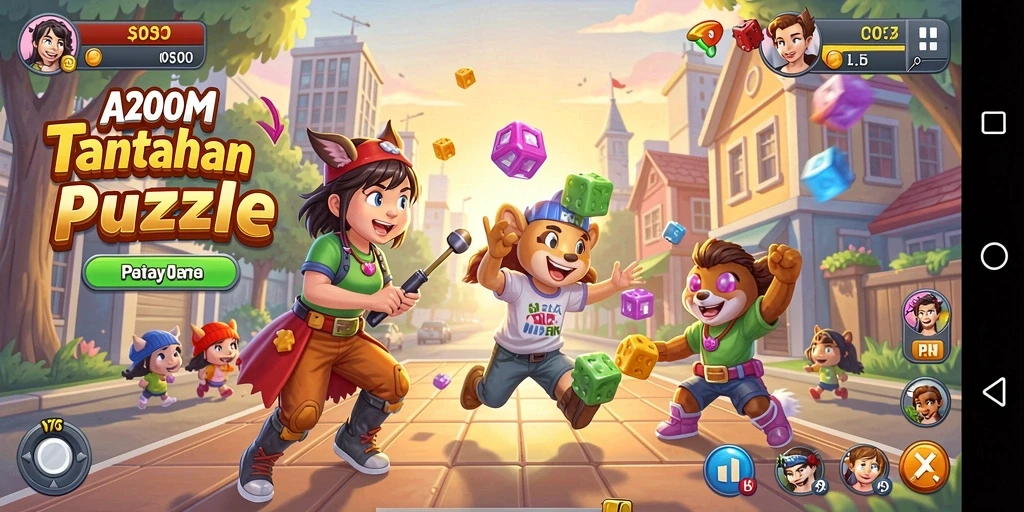 Tampilan gameplay A200M yang menarik dan penuh teka-teki.