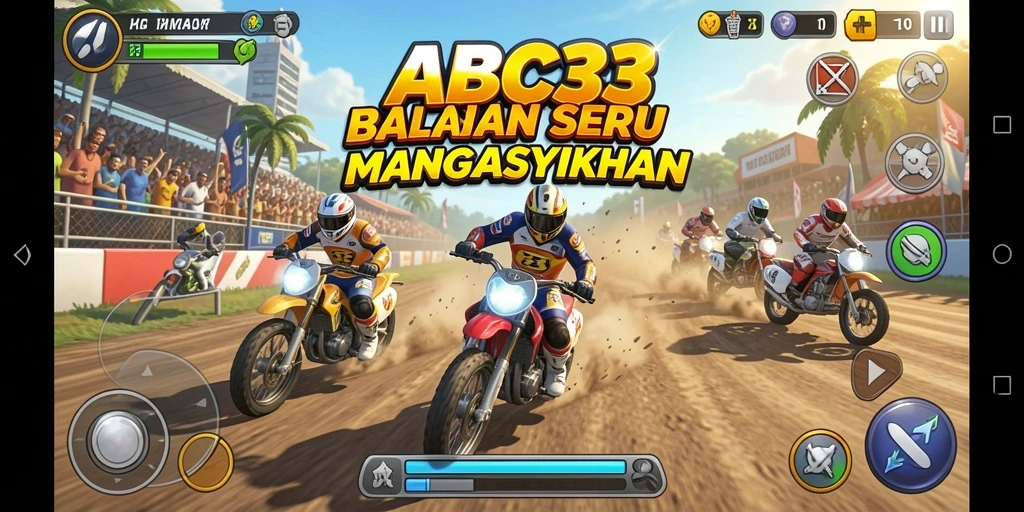 Gameplay bahagia di ABC33 dengan aksi balapan seru.