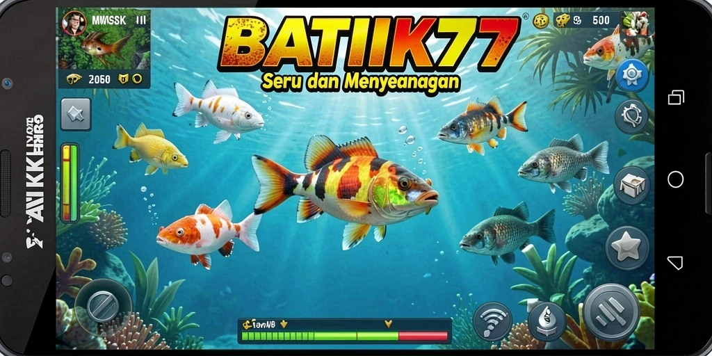 Tampilan gameplay seru dan penuh warna di BATIK77.