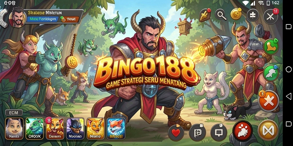 Tampilan gameplay BINGO188 yang seru dan menantang.