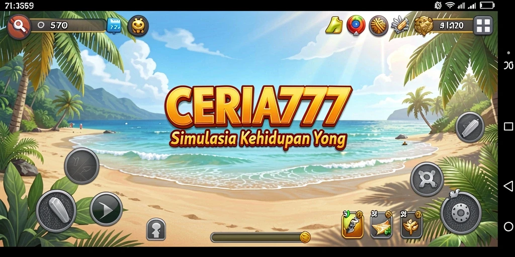 Screenshot CERIA777 menampilkan momen seru gameplay Simulation.