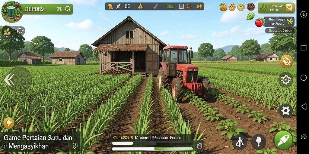 Tampilan seru di DEPO89 dengan gameplay pertanian yang menawan.
