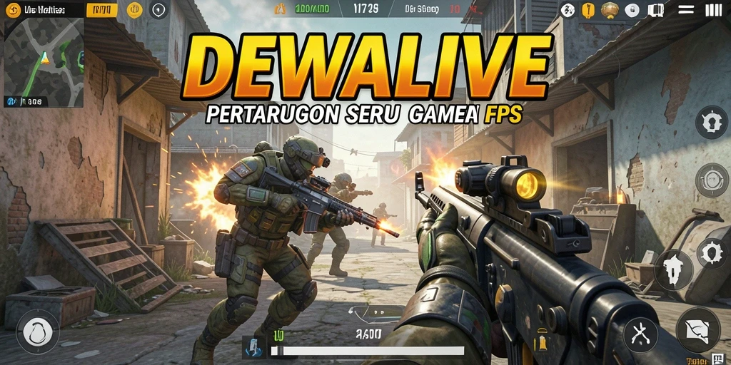 Gameplay DEWALIVE menampilkan aksi pertempuran yang mendebarkan.