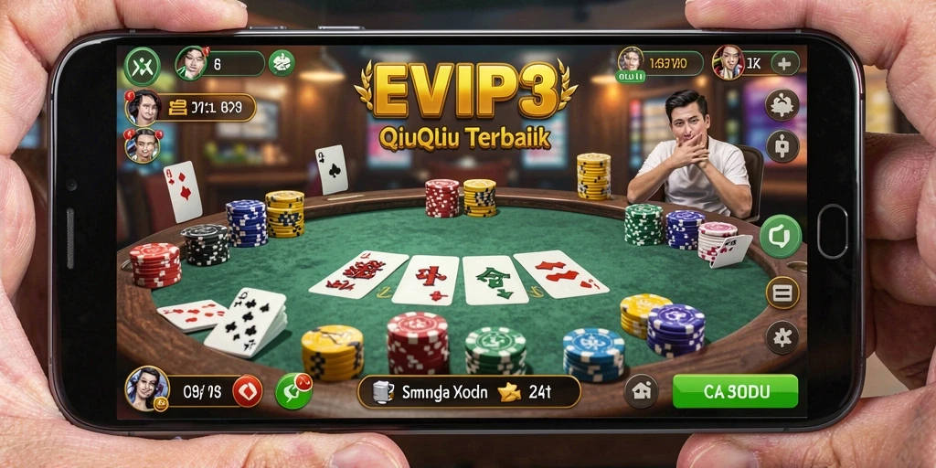 Screenshot menunjukkan gameplay QiuQiu yang mendebarkan dan interaktif.