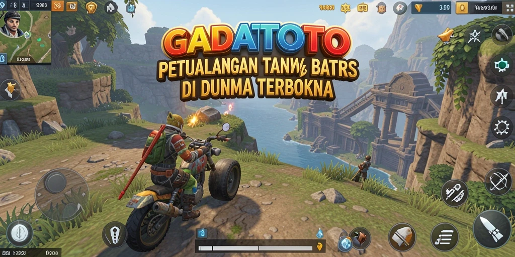 Tampilan gameplay seru dalam dunia terbuka GADAITOTO yang menakjubkan.