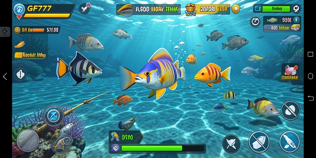 Gameplay seru GF777 dalam permainan Tembak Ikan.