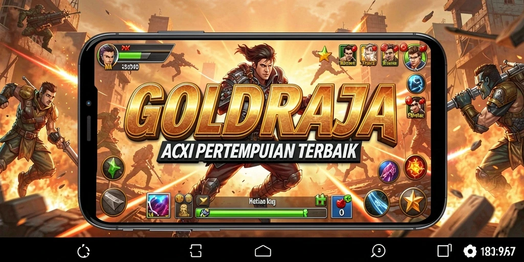 Tangkapan layar <strong>GOLDRAJA</strong> menampilkan aksi pertempuran yang mendebarkan dalam mode TPS.