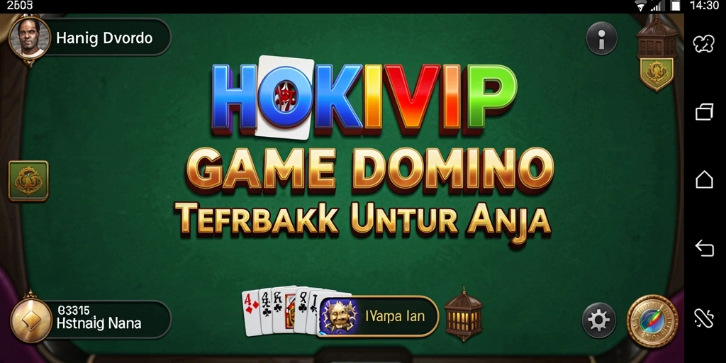 Gameplay seru dan interaktif HOKIVIP dalam bermain domino.