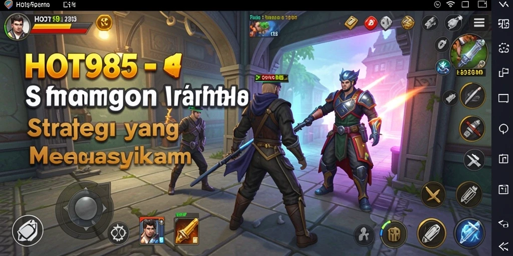 Gameplay seru dengan pertempuran strategis di HOT985.