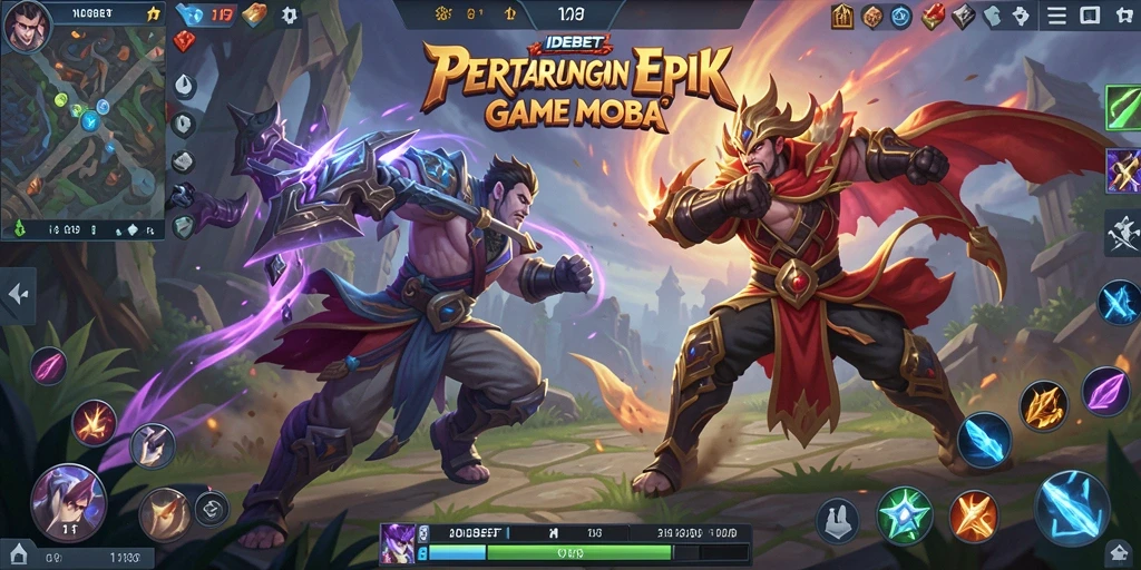 Screenshot utama dari gameplay seru dalam IDEBET.