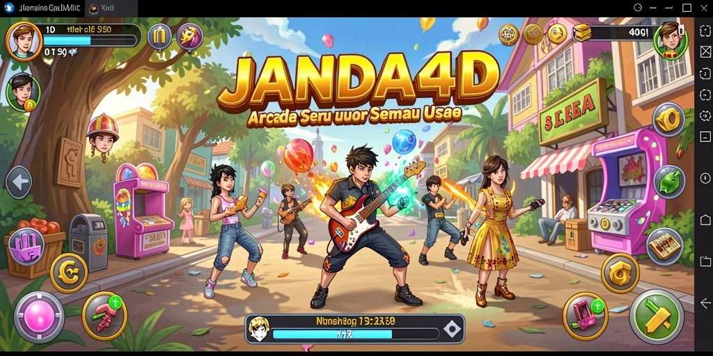 Tampilan gameplay <strong>JANDA4D</strong> yang seru dan penuh warna.