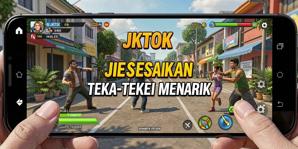 Tampilan gameplay JKTOK yang menantang dan menarik.