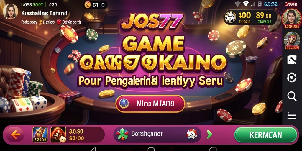 Screenshot utama JOS77 menunjukkan gameplay Kasino yang seru dan interaktif.