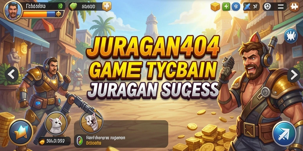 Tampilan menarik dari gameplay JURAGAN404 yang menampilkan strategi bisnis.