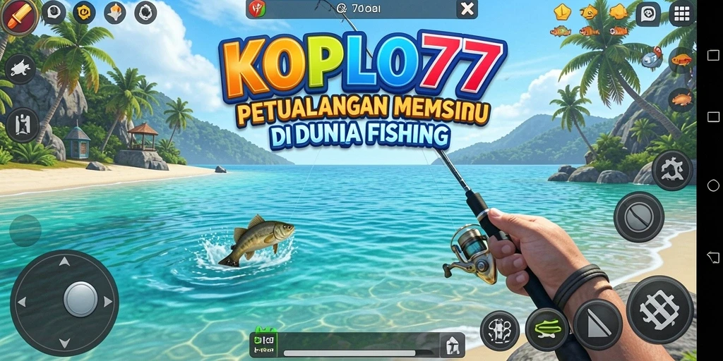 Tampilan gameplay KOPLO77 yang menawan saat memancing.
