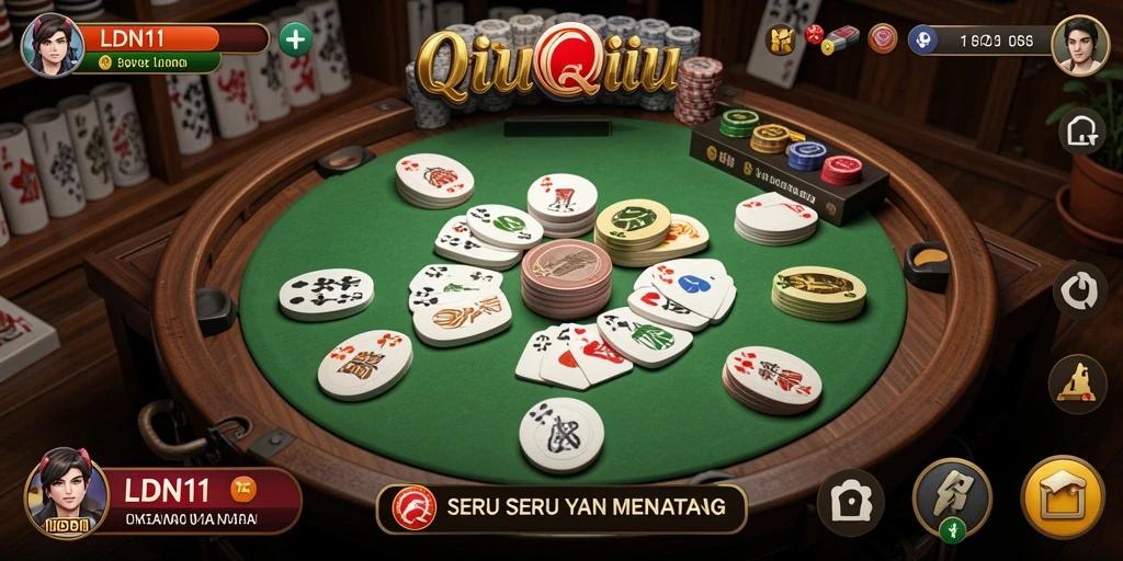 Screenshot LDN11 menampilkan gameplay QiuQiu yang mendebarkan.