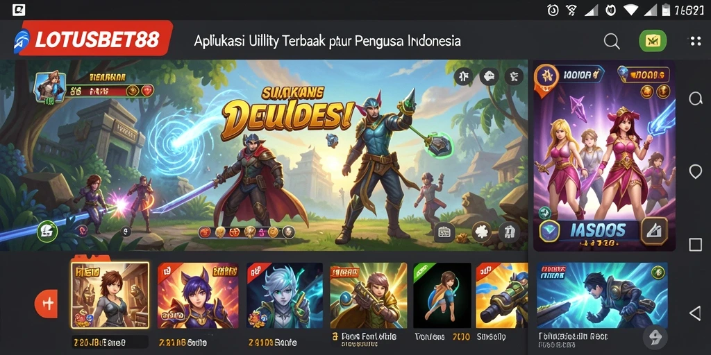 Screenshot utama LOTUSBET88 menampilkan fitur pengingat yang intuitif.