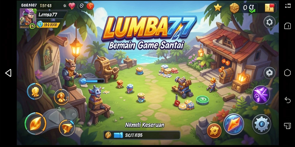 Tampilan gameplay LUMBA77 yang menarik dan penuh warna.