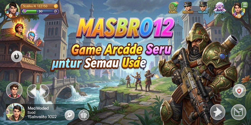Tampilan gameplay MASBRO12 yang mengasyikkan dalam aksi arcade.