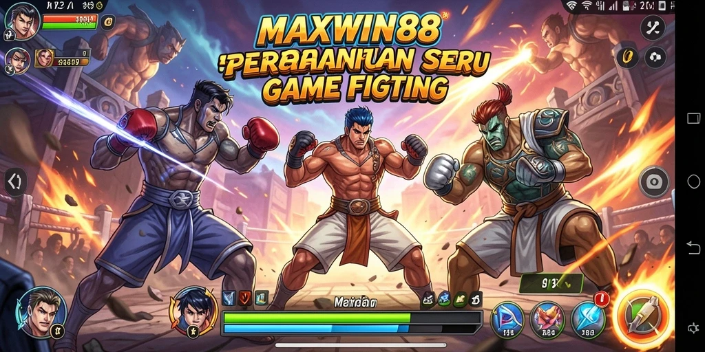 Tangkapan layar menampilkan aksi pertarungan seru dalam game MAXWIN88.