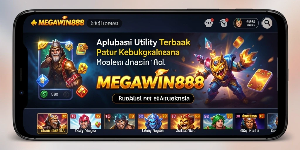 Tampilan antarmuka utama MEGAWIN888 yang intuitif dan ramah pengguna.