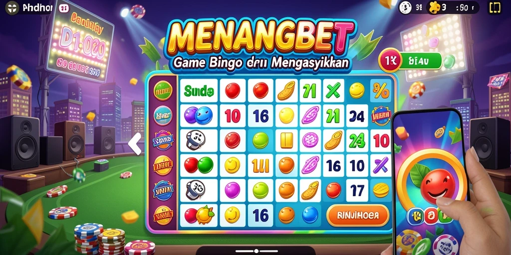 Tampilan gameplay Bingo yang seru dan menarik di MENANGBET.