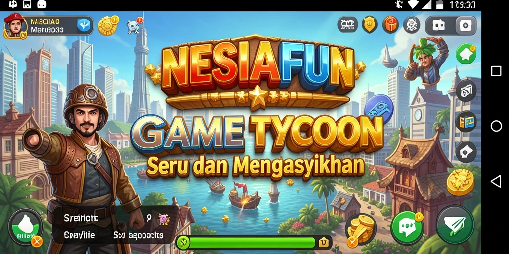 Tangkapan layar gameplay <strong>NESIAFUN</strong> menampilkan pengalaman Tycoon yang menarik.