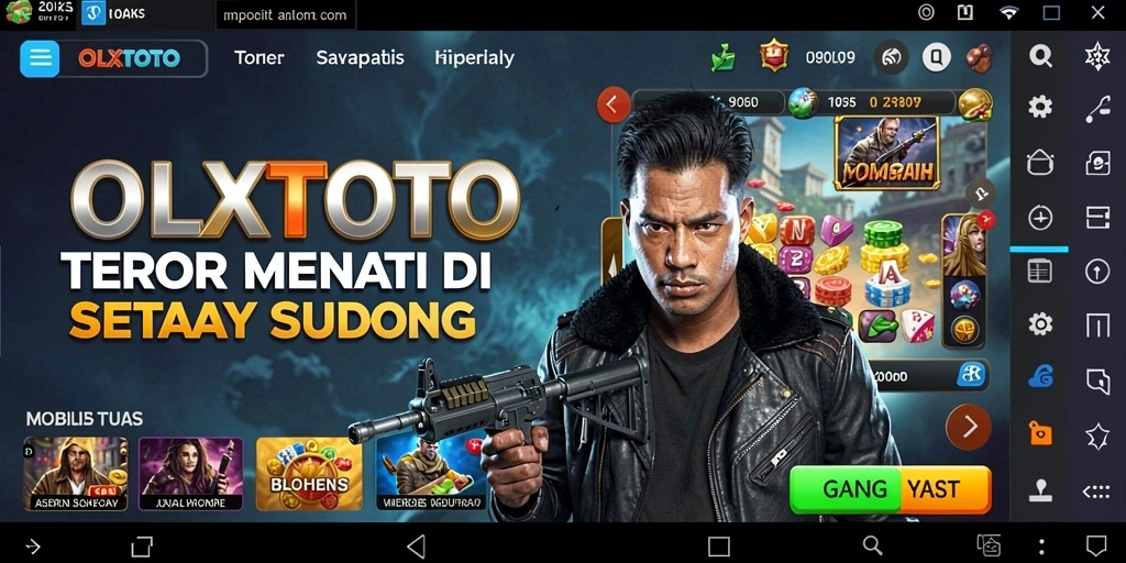 Gameplay OLXTOTO menampilkan suasana horor yang menakutkan dan mencekam.