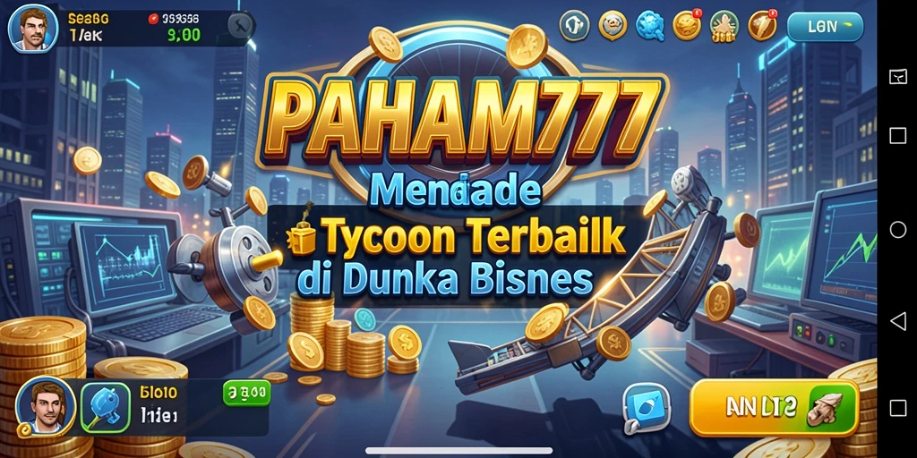 Tampilan gameplay menarik dari PAHAM777 yang menampilkan strategi Tycoon.