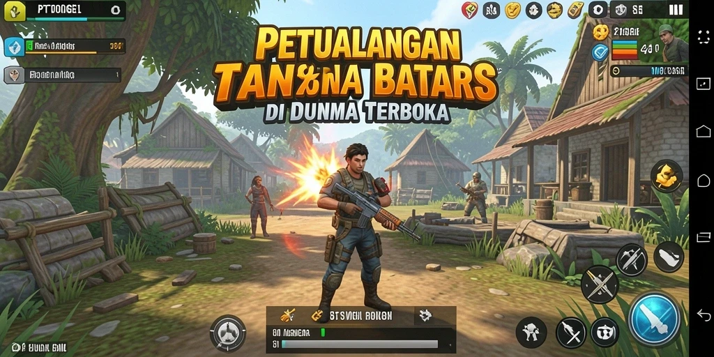 Tangkapan layar menampilkan dunia luas PTTOGEL dengan gameplay seru.
