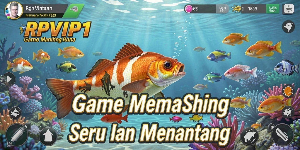 Tangkapan besar dalam permainan RPVIP1 yang menampilkan aksi memancing.