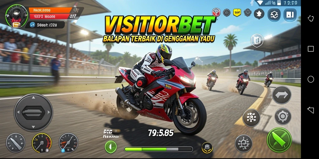 Gameplay seru balap motor di VISITORBET dengan aksi mendebarkan.