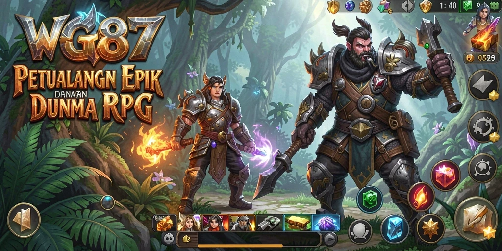 Tampilan gameplay <strong>WG87</strong> yang menakjubkan dengan pertempuran dan eksplorasi.